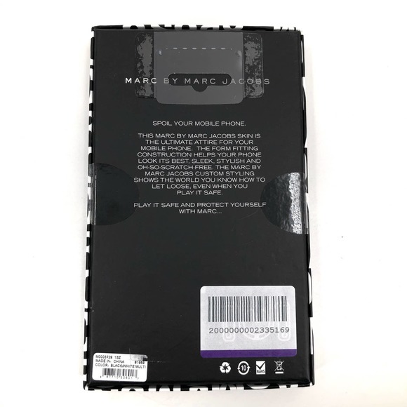 Marc by Marc Jacobs Black Gray iPhone 5 5+ Case - Picture 2 of 4